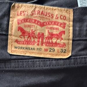Levi's Men's Dark Navy Workwear Relaxed Jeans